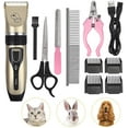 thumbnail image 1 of Pet Dog Clipper Grooming Trimmer Hair Clippers Animal Hair Professional Low Noise Rechargeable Shaver Kit, 1 of 3