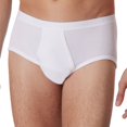 thumbnail image 4 of SCHIESSER Braguitas para hombre con abertura, paquete de 4 - Original Classics, doble ribete, algodón Blanco 3XL (XXX-Large), 4 of 5