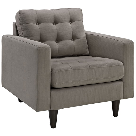 Modern Contemporary Living Room Upholstered Armchair Gray