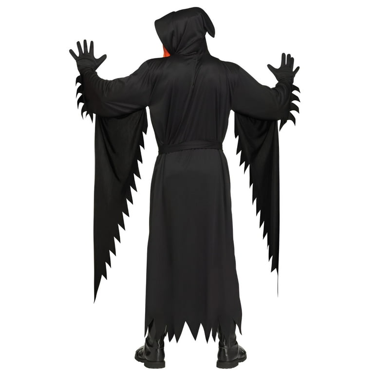 Adult Pumpkin Ghost Face Scream Halloween Costume - Walmart.com