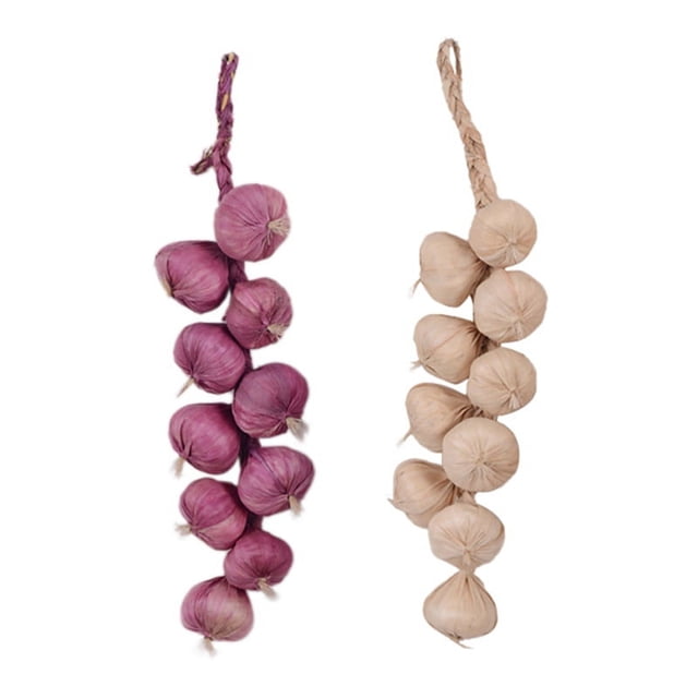2Pcs Artificial Simulation Food Vegetables Photography Props for Decoration Room Home Christmas Wall Decor Style D