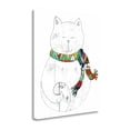 thumbnail image 2 of "Cat In A Scarf" By Sarah Ogren, Fine Art Giclee Print on Gallery Wrap Canvas, Ready to Hang, 2 of 3