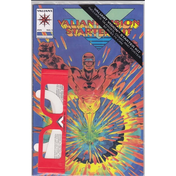 Valiant Vision Starter Kit #1 (with glasses) VF ; Valiant Comic Book