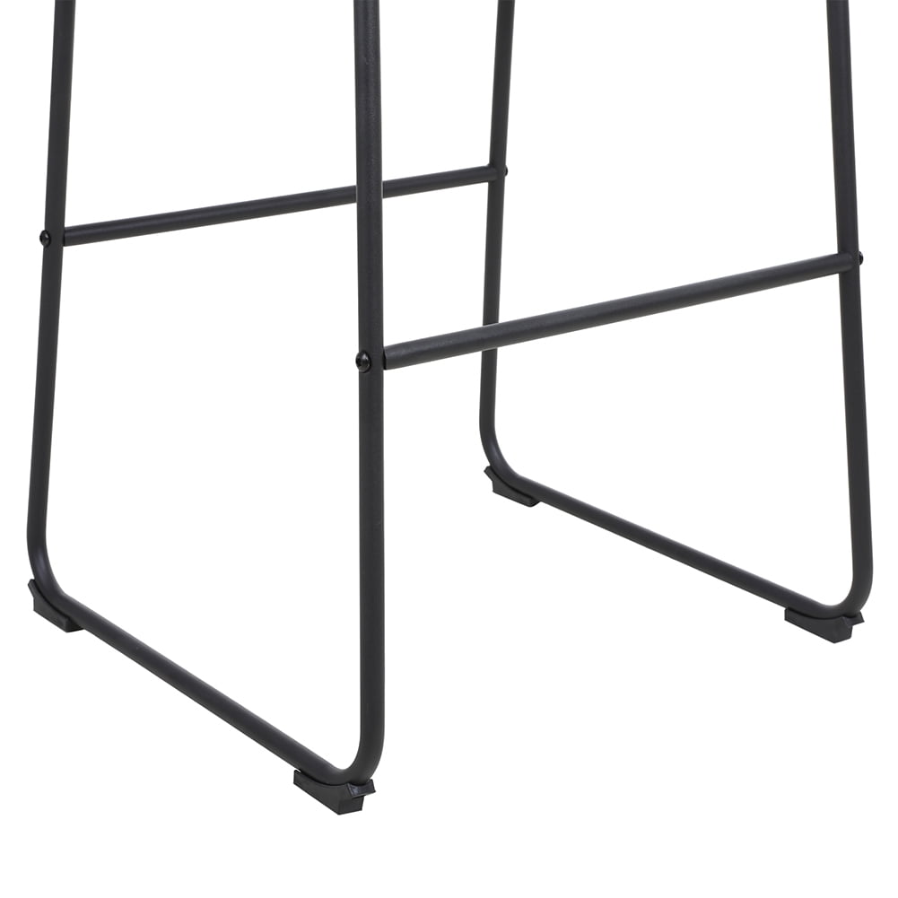 Lowestbest Retro High Stool, Bar Stool with Backrest for Restaurant Office, Dark Brown