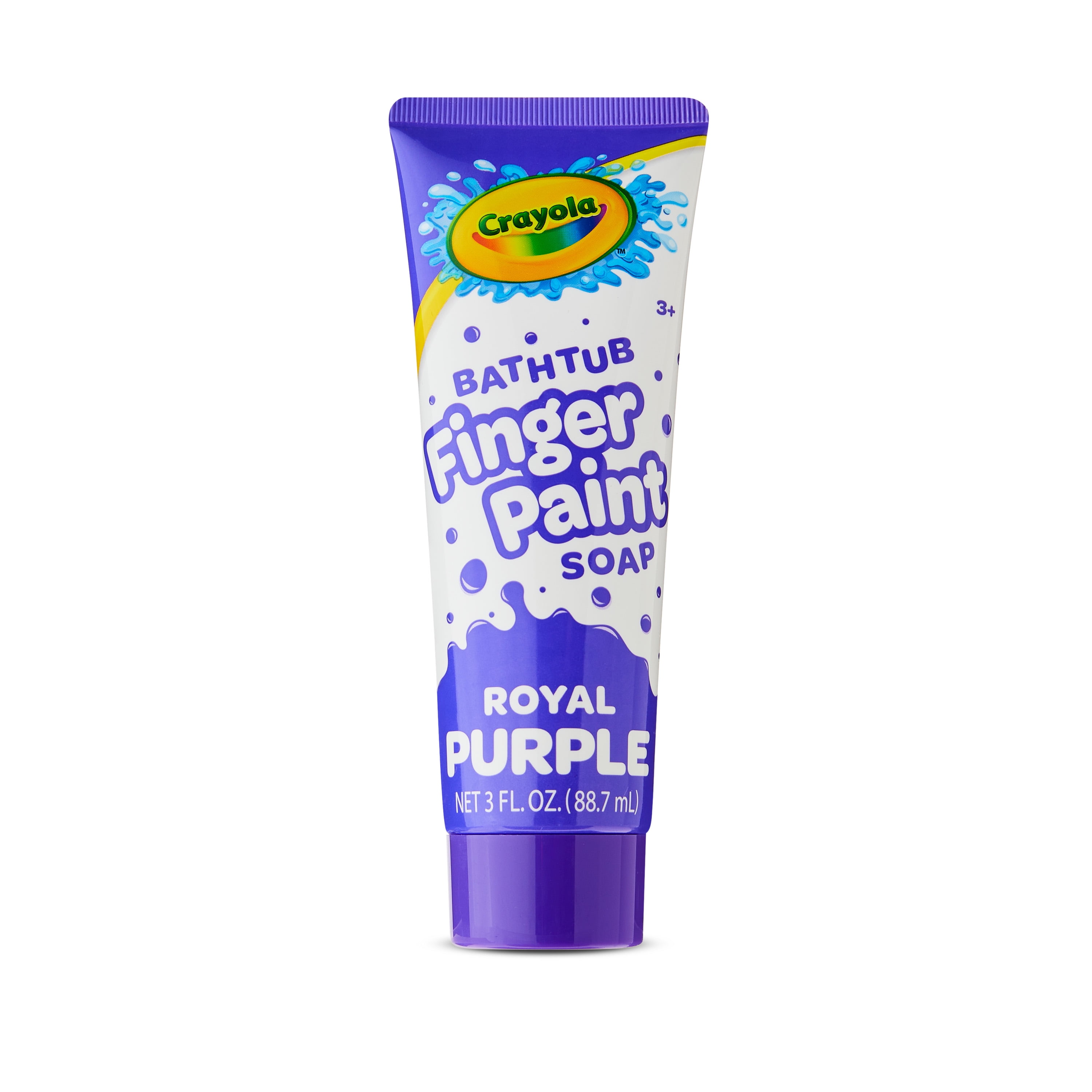Crayola Badewannen-Fingerfarbe 4er Pack - Radikalrot, Flamingo-Rosa, Blaublau, Königsviolett (je 85 Ml)