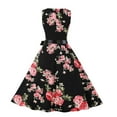 thumbnail image 3 of LEEYNEER Summer Dresses New Arrival Ladies Sundress for Women Beach Floral Print Sleeveless Tank Swing Robe, 3 of 8