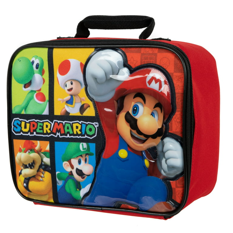 Super Mario Bros Boy's Girl's Soft Insulated School Lunch Box B20NN46770