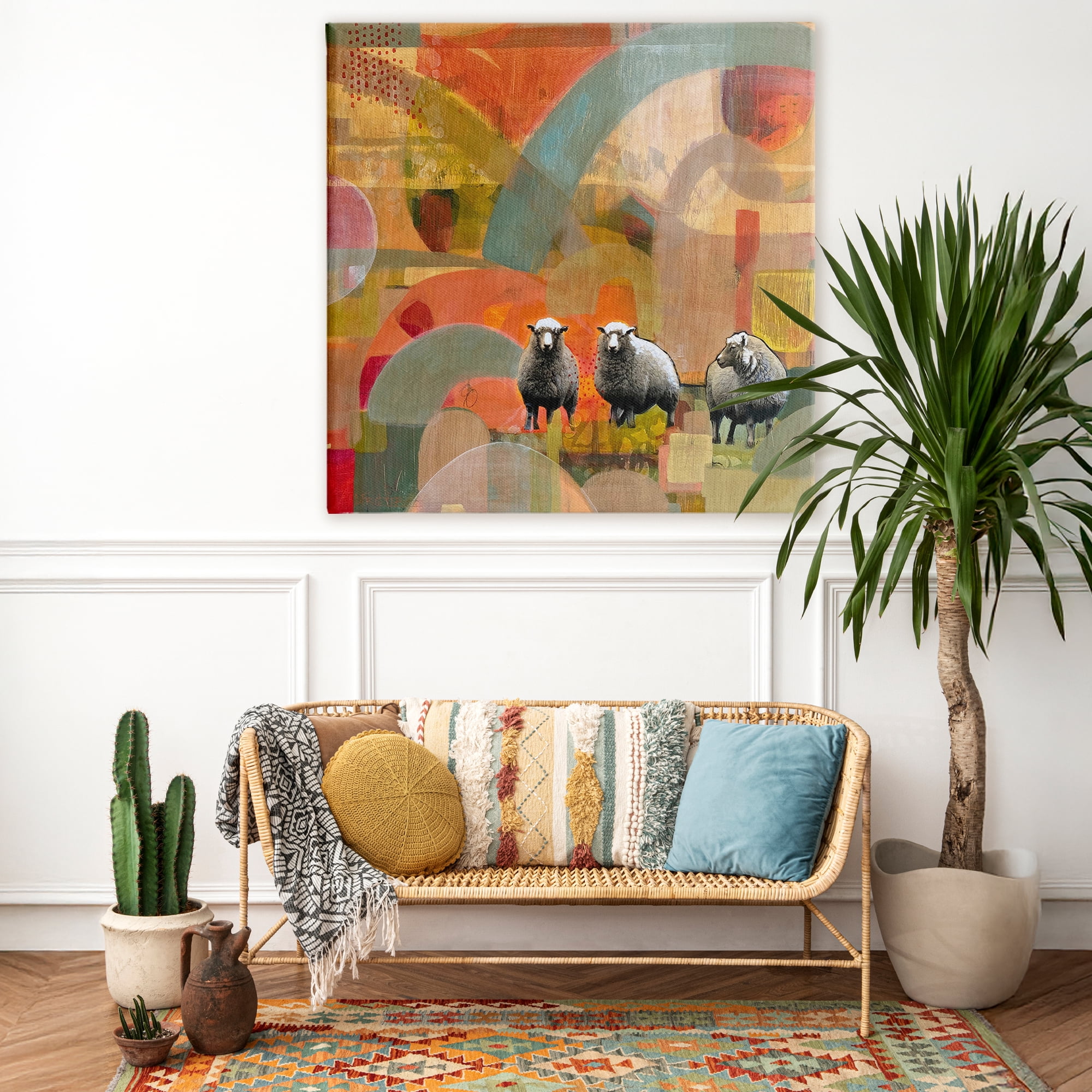 Stupell Industries Counting In My Sheep Canvas Wall Art, design by Dianna Fritzler