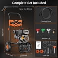 thumbnail image 6 of Efurden 3500PSI Gas Pressure Washer, 212CC Engine 2.3GPM, 4 Adjustable Nozzles for Wall, Terrace, Car & Garden Cleaning, Orange, 6 of 11