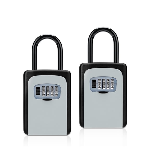 Key Lock Box,Weatherproof 4 Digit Combination Password Key Storage Security Lock Box Indoor Outdoor Key Safe Lock Box ,Built to Last