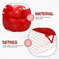 thumbnail image 3 of DINHEAROM Bridal Headwear Fascinator Hat Women Red Gauze 1Pack, 3 of 8