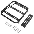 thumbnail image 1 of Mobutofu Motorcycle Rear Luggage Rack 1Set Iron Black Rectangular Shape for Secure Items 11.4x9x2.8in, 1 of 7