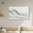 thumbnail image 3 of Wave on White Canvas Neutral Boho by Art Remedy, White Frame, 45 x 30, 3 of 7
