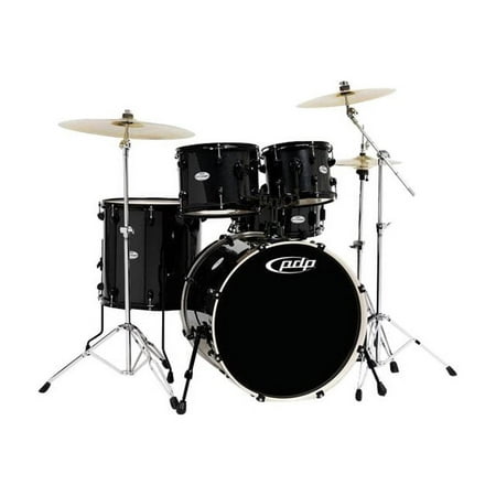 PDP Main Stage - Drum set - 5-piece - hardwood - metallic black