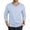 Light Blue, variant on Mens Summer Tops Long Sleeve V Neck Breathable Lightweight Basic Layer Tee Shirts Solid Color