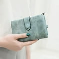 thumbnail image 2 of Portefeuille Tri-fold Mignon pour Femmes Porte-Cartes en Cuir Pu Design Court, 2 of 5