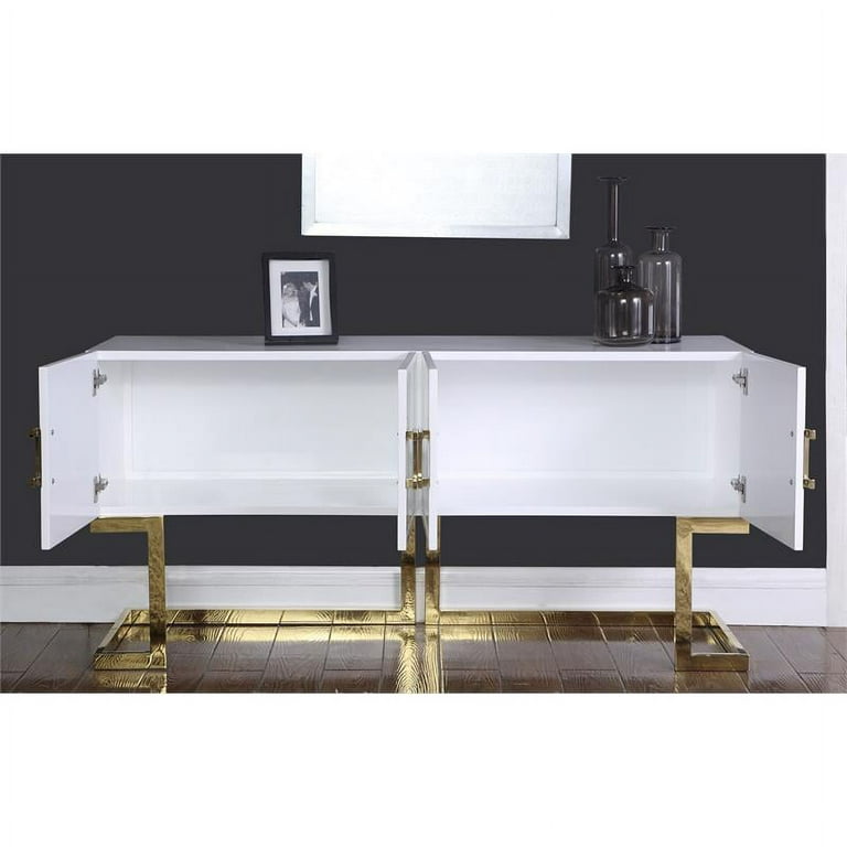 White lacquer buffet table deals