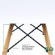 thumbnail image 4 of Silla Tipo Eames Moderna Set 4 Pzas Para Comedor Minimalista blanco, 4 of 7