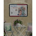 thumbnail image 3 of 4th of July Outdoor TV Cover 52 to 55 Inch Waterproof, Independence Day Spring Floral Love Heart Flowers 600D Oxford TV Covers with Zipper, Outside Flat TV Screen Protector 52"Wx19"Hx4.5"D, 3 of 7