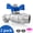3/4" SS Valve (2pk), variant on 2 Pack 3/4" NPT Stainless Steel Ball Valve, 304 SS Male x Male Full Port Water Shut Off Valve, High Pressure Leak-Resistant for Outdoor Plumbing and Garden Use