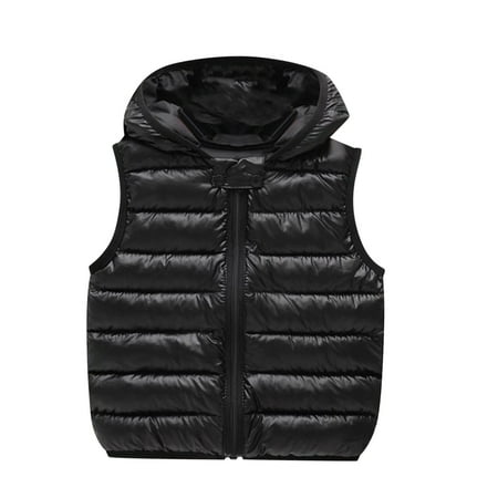 

Children Kids Toddler Baby Boys Girls Sleeveless Winter Solid Coats Ears Hooded Outer Outwear Outfits Clothes Small Boy