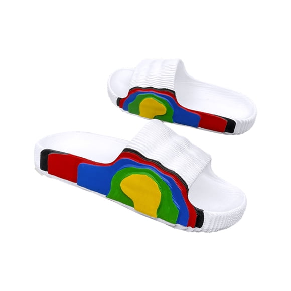 Chanclas Sonducket 1 par para hombre y mujer zapatillas portátiles estilo informal punta abierta Blanco 35-36