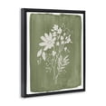thumbnail image 3 of Stupell Industries Wildflowers on Olive Green Black Framed Floater Canvas Wall Art, design by Stephanie Ryan, 21 x 17, 3 of 9