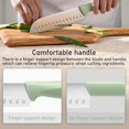 thumbnail image 4 of Kitchen Knife Set, 5-Pieces Professional Chef Knife Set with Universal Knife Block, Non-Stick Sharp Stainless Steel Cooking Knife Set with Sharpener Scissors for Cutting Slicing Dicing, 4 of 7