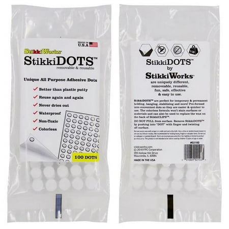 UPC: 0194629008421 | FPC STK02100-6 StikkiWorks Stikkidots Dots – 100 Per Pack – Pack of 6