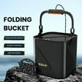 thumbnail image 6 of TNOBHG Wear-resistant Fish Bucket 7/9/11l Foldable Fishing Bucket Portable Handle Double Zipper Mesh Cover Eva Leak-proof Collapsible Water Storage Pail, 6 of 8