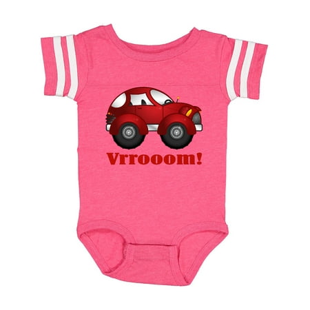 

Inktastic Red Vroom Racer Car Gift Baby Boy or Baby Girl Bodysuit