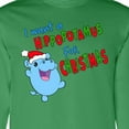 thumbnail image 4 of Inktastic I Want a Hippopotamus for Christmas Cute Stuffed Hippo Long Sleeve T-Shirt, 4 of 5
