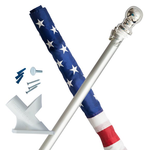 Kit de banderas Valley Forge American con barra giratoria, 76 x 122 cm