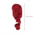 thumbnail image 2 of HLONK Perruque Rouge 80 cm Perruques Capuchon de Cheveux Perruque Teinable Perruque Restylable Perruques Ondulées Perruques de Couleur Accessoire de Cheveux Enfant Femme, 2 of 6