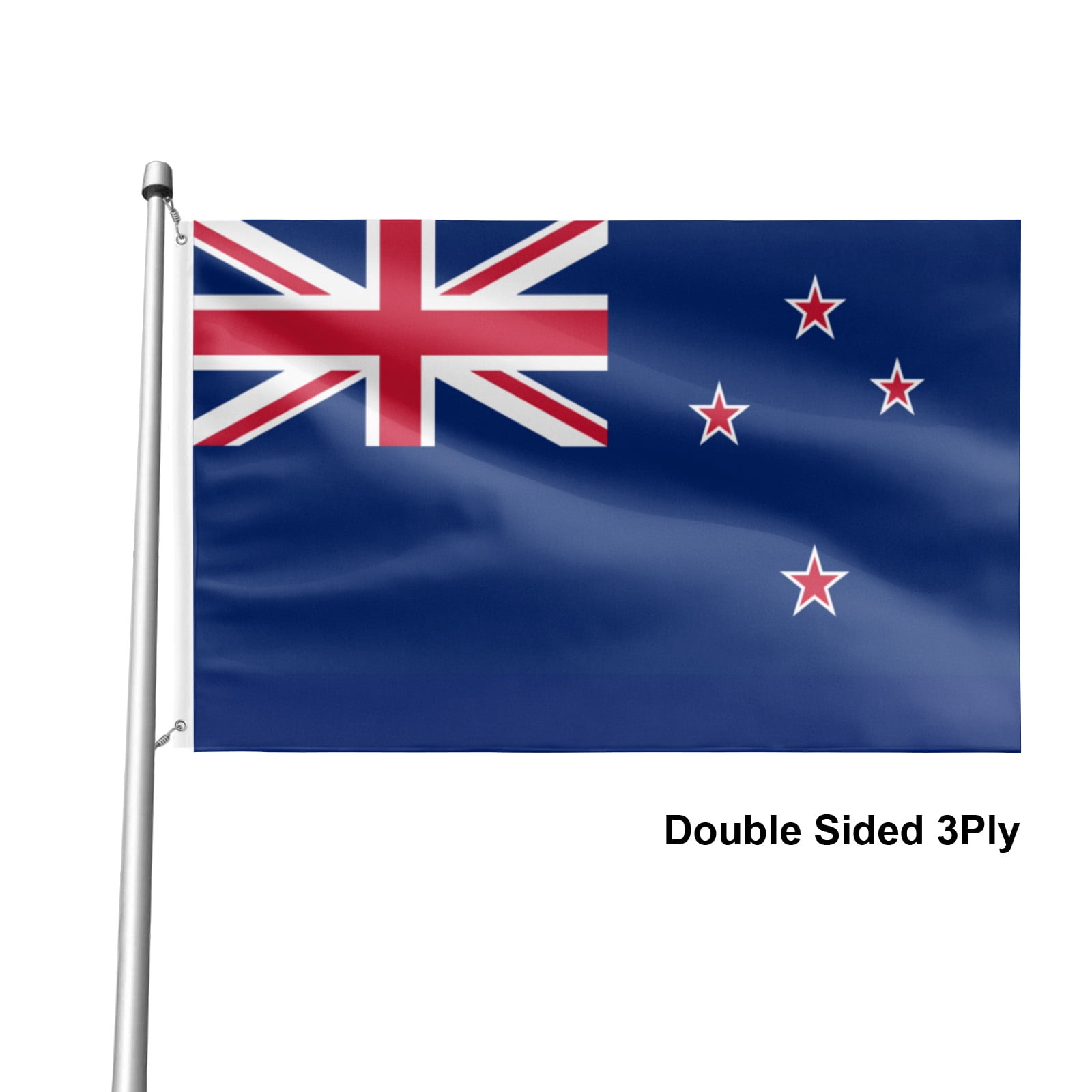 Livetty Double Sided 3 layers Flags 4x6 Ft New Zealand Flags Banner for Yard Decoration Garden Display For World Soccer Play