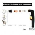 thumbnail image 3 of 52582 Electrode For Plasma Torch Set (10 pcs) for PT 60 PT 40 IPT60 IPT 60, 3 of 10