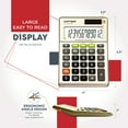 CATIGA CD273812Digit Business Calculator DualPower Tax