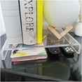 thumbnail image 2 of Plymor Clear Acrylic Rectangular Display Riser, 2" H x 12" W x 8" D (3/8" thick), Pack of 3, 2 of 2