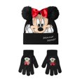 thumbnail image 1 of Disney Girls Minnie Mouse Beanie & Gloves Set, 1 of 5