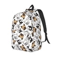 thumbnail image 2 of Balery French Bulldog3 Vintage Canvas Backpack for Men and Women - Large Capacity, Durable Travel Laptop Bag for School, Work, Hiking, and Outdoor Activities, 2 of 7