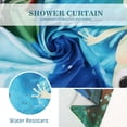 thumbnail image 4 of Touchbetter Extra Long Shower Curtain-Funny Cute Cartoon Frogs Lotus Leaf Floral Pond Moon Fun Fabric Cloth Shower Curtain Set with 12 Hooks for Kids Bathroom Decor Accessories Bathtub Curtain72"x84", 4 of 5