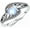 Round Shaped, variant on Vintage 6-10 MM Heart/Round/Oval Cut Moonstone Ring 925 Sterling Silver Retro Oxidized Filigree Moonstone Ring for Women Gifts Size 6-9