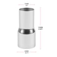 thumbnail image 3 of OD:2" 2.25'' 2.5'' 3'' Inch Stainless Steel Car Tapered Standard Exhaust Pipe Tube Reducer Connector Adapter 63mm to 76mm, 51mm to 63mm, 3 of 11