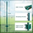 thumbnail image 3 of ChaoLink 7 Feet Metal Fence Posts U-Post – Pack of 10 Sturdy Duty No Dig Fence Stakes for Garden and Yard, 3 of 8