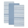 thumbnail image 3 of Design Imports DII Lave-Pierres à Rayures Urbaines Bleues (Lot de 3), 3 of 4