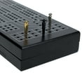thumbnail image 4 of Pacific Shore Games Wooden Travel Cribbage Board Game Set, Continuous 3 Track, Black, 4 of 8