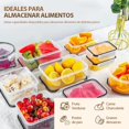 thumbnail image 2 of Set de 24 Contenedores Herméticos para Alimentos A prueba de derrames. Ideal para Meal Prep y Almuerzo, Ahorra Espacio en Refrigerador y Cocina. Apto Microondas y Lavavajillas, 2 of 4