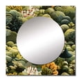 thumbnail image 2 of Designart "Verdant Forest Dream" Abstract Green Large Square Mirror - Square Bedroom Mirror Printed Wall Decor - Modern Square Printed Wall Mirror Art, 2 of 5