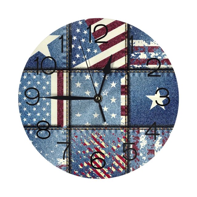 Reloj de pared con ancla, silencioso, de 10 pulgadas, estilo rústico retro, decorativo para sala de estar, cocina, hogar, baño y dormitorio