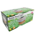 thumbnail image 5 of iGlow 4 Pack Copper Outdoor Garden 4 x 4 Solar LED Post Deck Cap Square Fence Light, 5 of 6